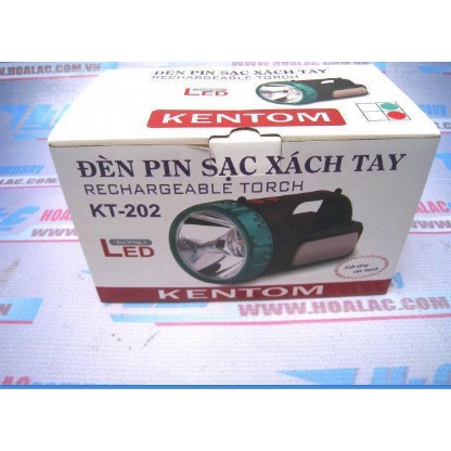 Đèn Pin Sạc Xách Tay Kentom KT-202 (Led) - Hàng Chính Hãng.