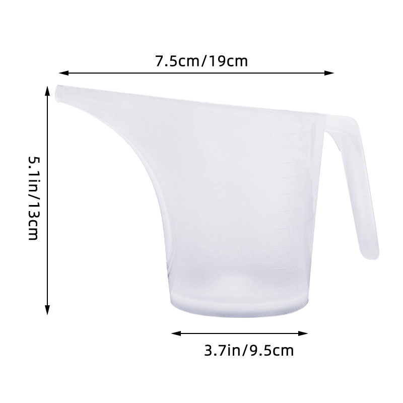 Cốc đong dung tích 1000ml bằng nhựa chịu nhiệt cao có phễu đong tiện lợi cho nhà bếp
