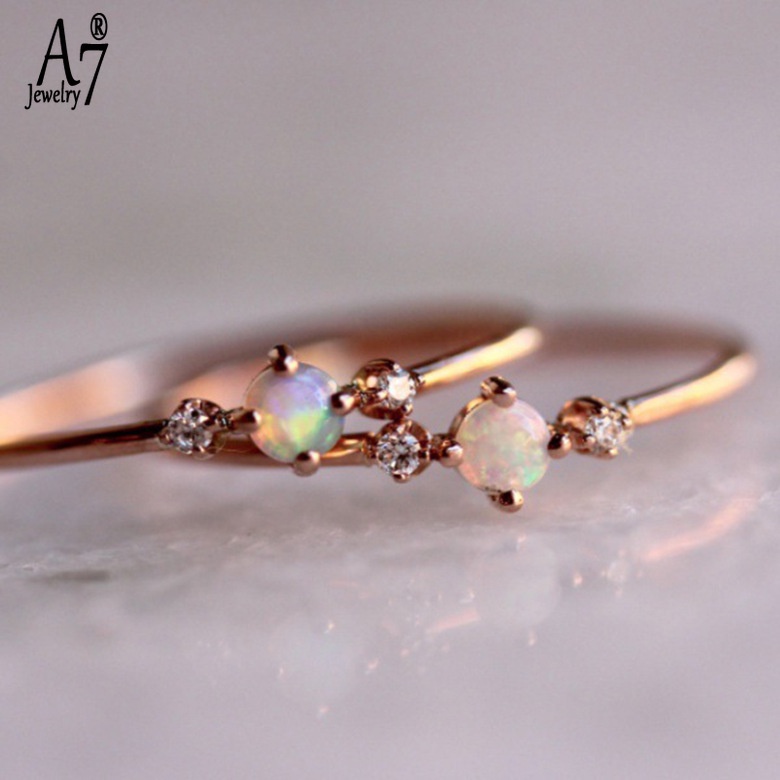 Nhẫn Opal Vàng Hồng 14K X5Y53