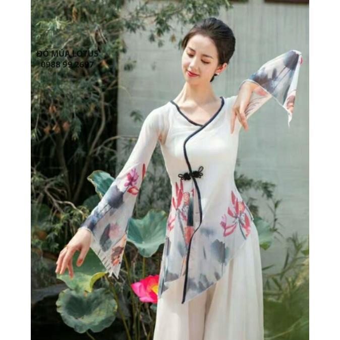 Áo múa cổ trang xẻ tay A44 - [ Đồ Múa Đương Đại Lotus - ORDER 15 Ngày ]