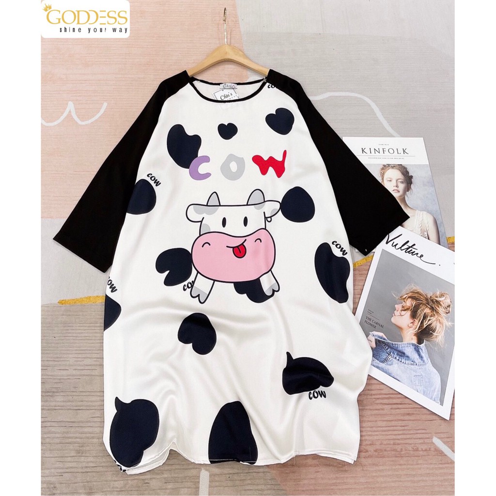 [Mã GODD2407 giảm 5% đơn 199K] Đầm Pijama Lụa Satin  Đầm váy ngủ Bigsize 40 - 65kg lụa mát mịn cao cấp