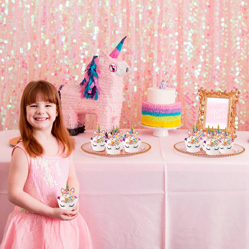 Đế Bánh Cupcake Hình Kỳ Lân Xinh Xắn