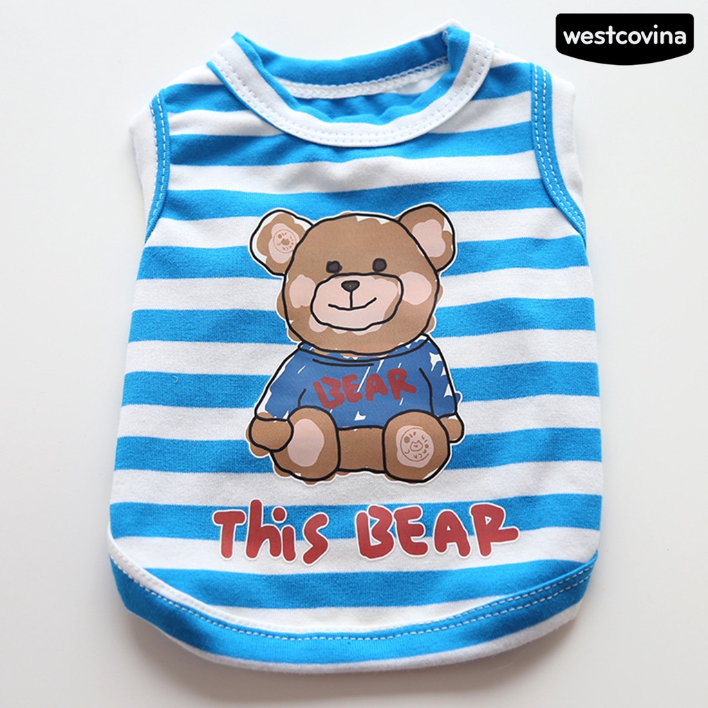 [Mới]♞Áo Thun Không Tay Nhiều Màu Cho Thú Cưng