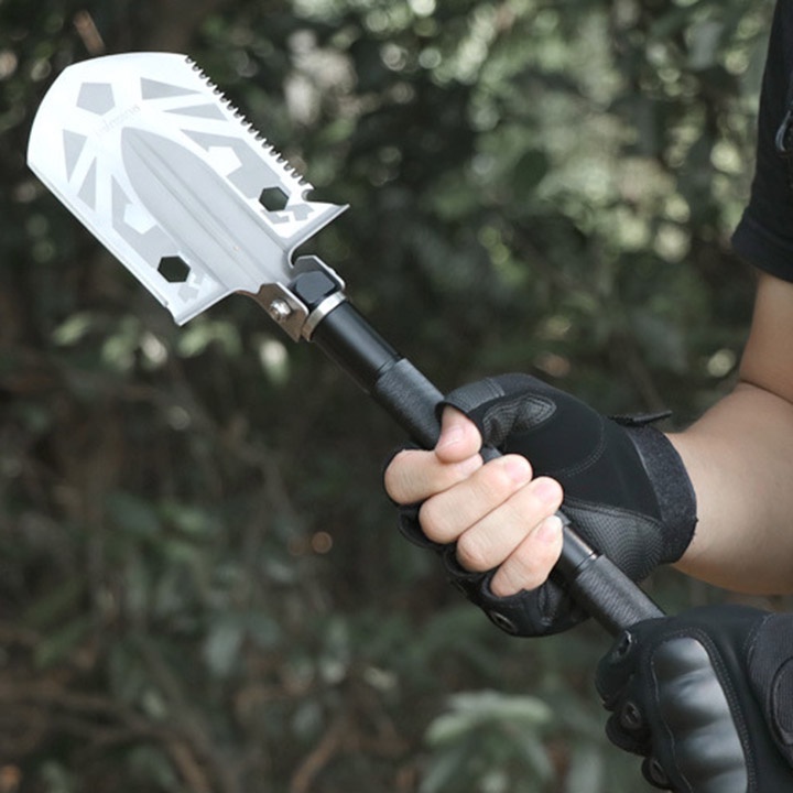 Xẻng Đa Năng [ 2 Khúc ] Xếp Gọn Đi Phượt, Cắm Trại