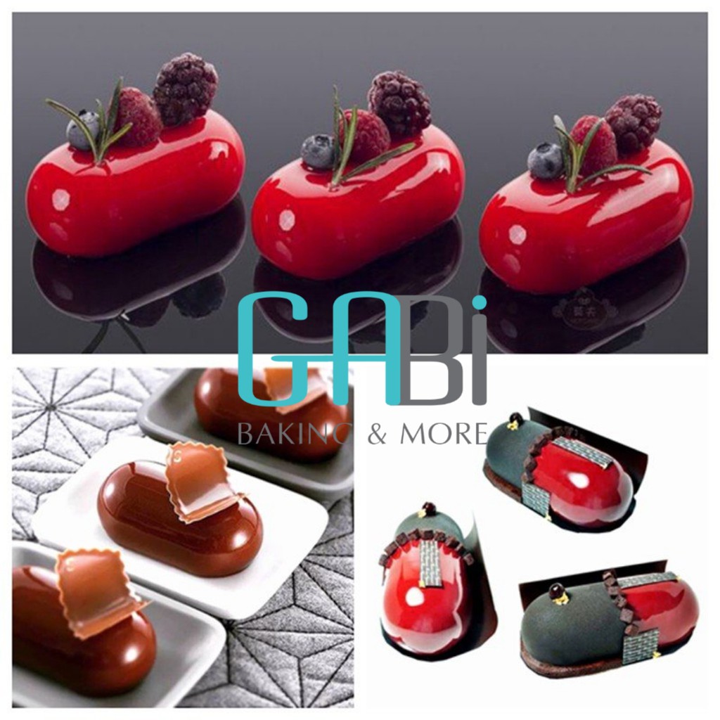 Khuôn silicon chữ nhật thuôn 6 ô 27.8*17*2.1cm