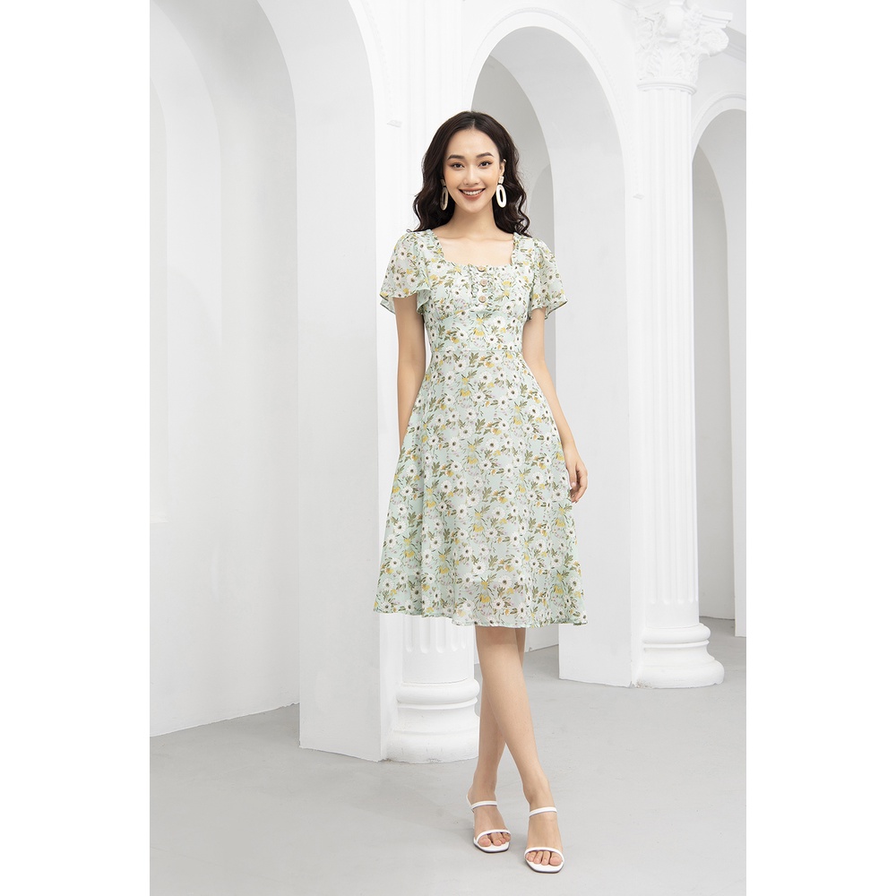 Váy Hoa Thiết Kế Nữ  LUPERI LFV3199 Voan Hàn Cao Cấp Thoáng Mát Cho Bạn Nữ Đi Chơi Đi Dạo Phố