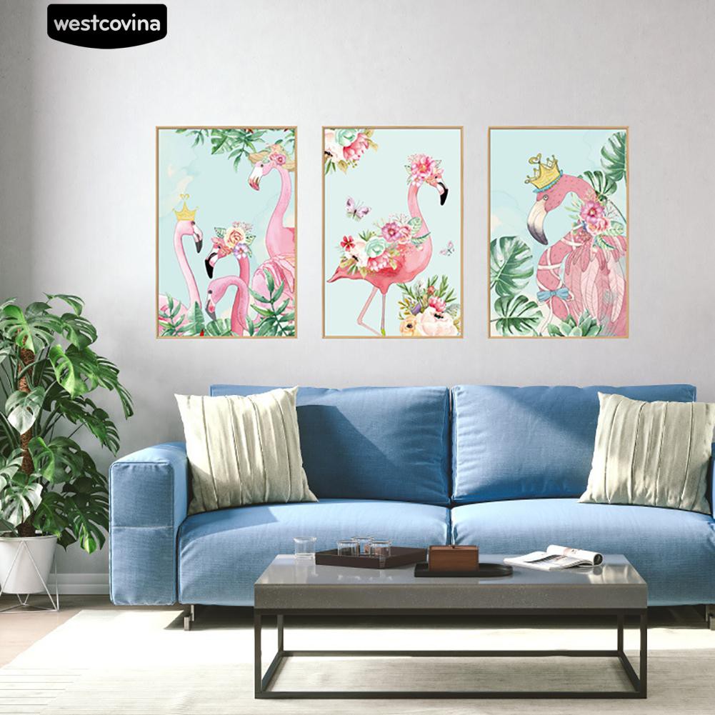 Sticker dán tường hình chim hồng hạc