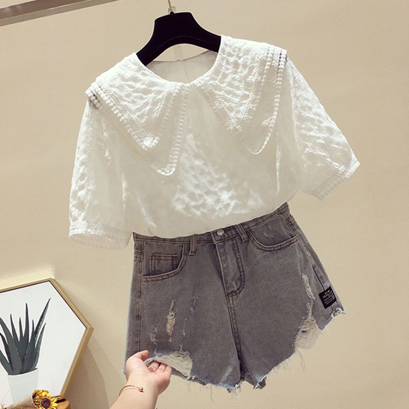 Áo Cổ Búp Bê Dáng Ôm Phong Cách Thời Trang Hàn Quốc  tao bao