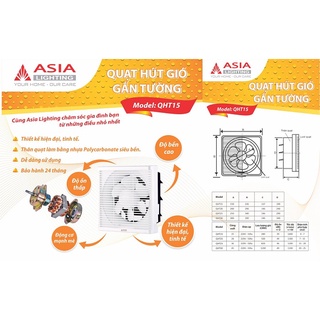 Quạt thông gió gắn  tường Asia