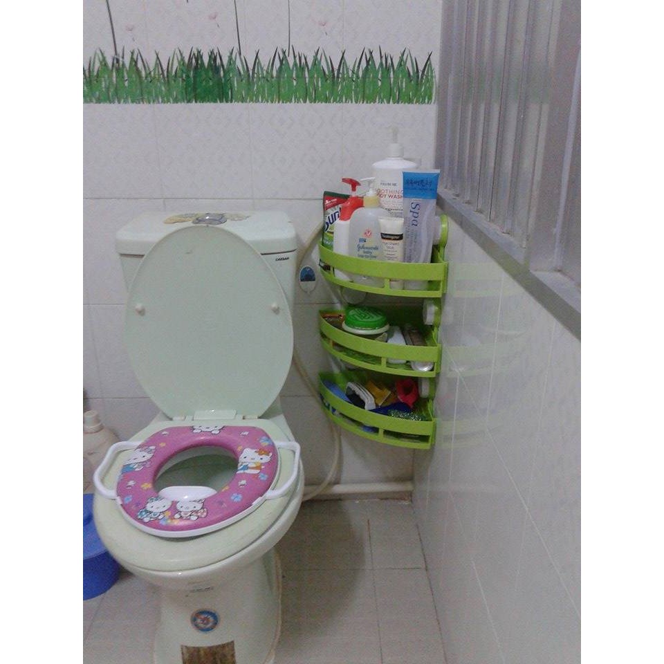 KỆ GÓC tam giác LOẠI TO, DÙNG ĐỂ DẦU GỘI, MỸ PHẨM TRONG PHÒNG TẮM | BigBuy360 - bigbuy360.vn