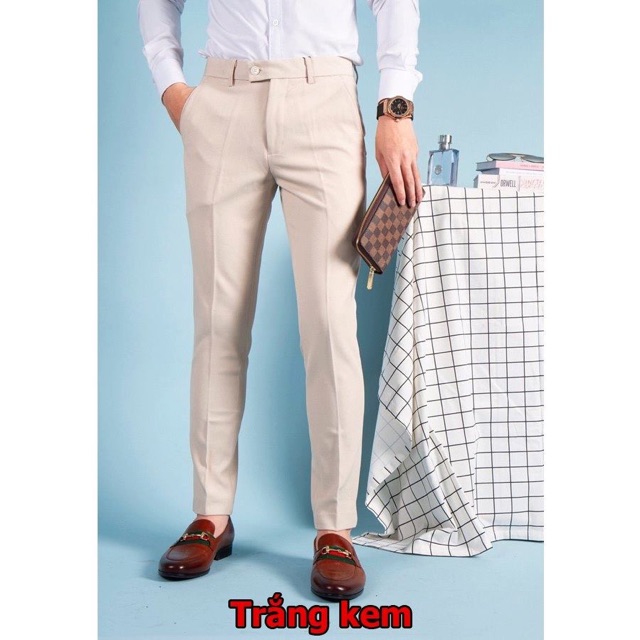 QUẦN TÂY ÂU MÀU VÀNG BÒ PHOM DÁNG HÀN QUỐC | BigBuy360 - bigbuy360.vn