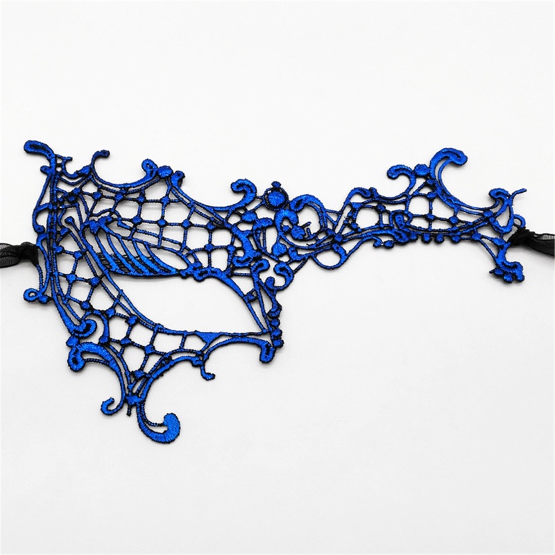 Cài Tóc Ren Nửa Mặt Hóa Trang Halloween