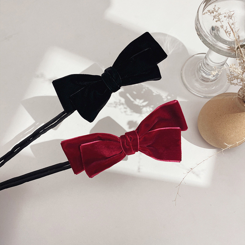 Dây buộc tóc đính nơ đáng yêu dành cho bạn nữ