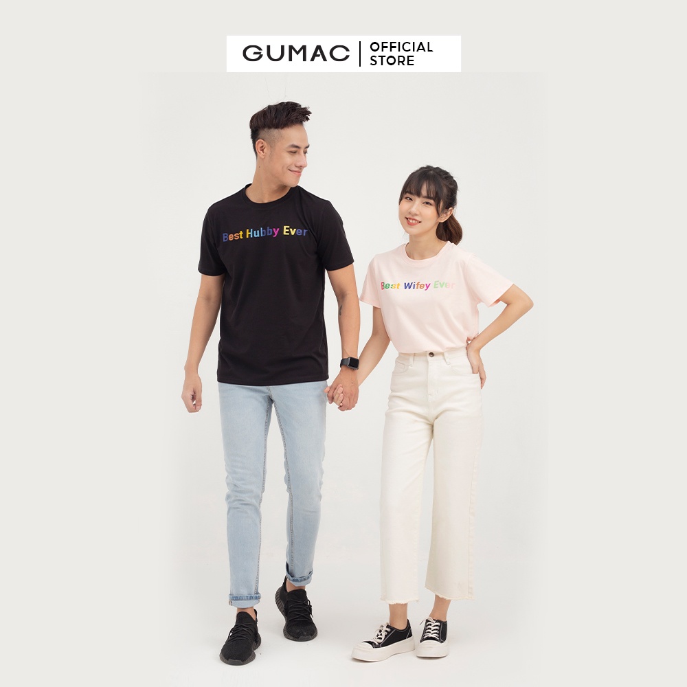 Áo thun nam cổ tròn in chữ màu nổi bật cá tính ATNB827 GUMAC | BigBuy360 - bigbuy360.vn