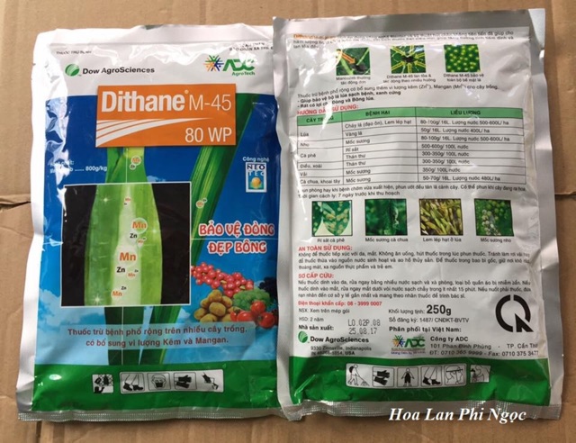 Thuốc trừ nấm bệnh Dithane M-45 80wp gói 250g