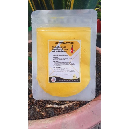 Oxy tetracyline Xuất huyết, lở loét trên thân,đốm đỏ, thối mang 50g
