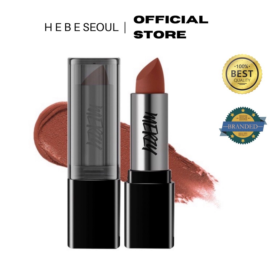 Son Thỏi Lì, Lên Màu Chuẩn, Mịn Mượt Nhẹ Môi Merzy Noir In The Lipstick 3.3g