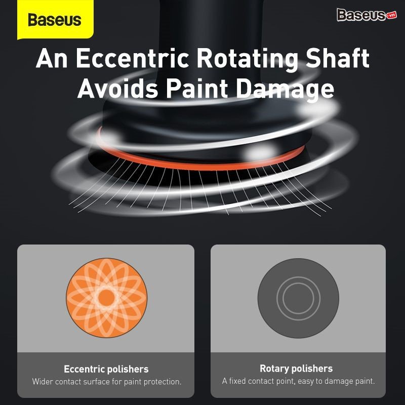 Máy Đánh Bóng Bằng Điện Không Dây Baseus New Power Cordless Electric Polisher 3800 Vòng / Phút