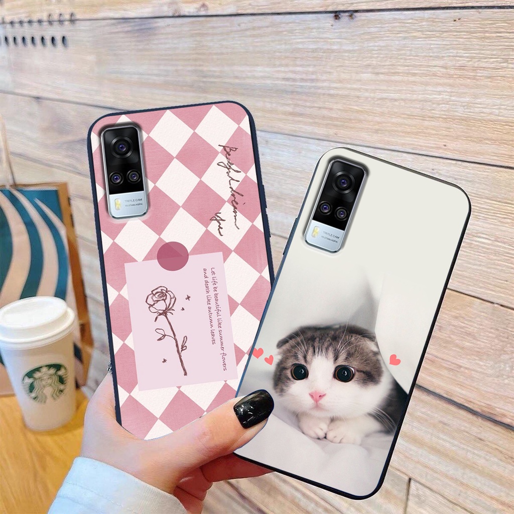 Ốp lưng Vivo Y51 2020 in hình cao cấp mẫu kẻ caro,mikenbe@r siêu hot