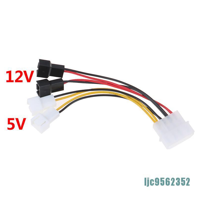 Dây cáp kết nối nguồn PC 4-Pin Molex/IDE to 3-Pin CPU/Chasis chuyên dụng chất lượng cao