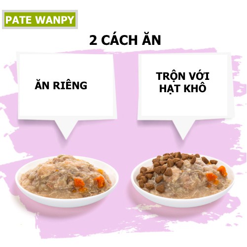 PATE WANPY cho thú cưng gói 80g