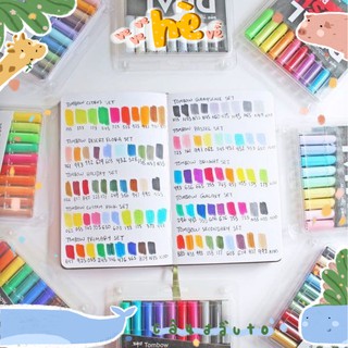 Bộ 6-10 bút cọ 2 đầu abt dual brush tombow phiên bản giới hạn 2020