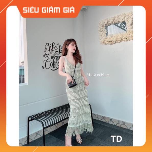 Váy maxi len hoạ tiết ❤️