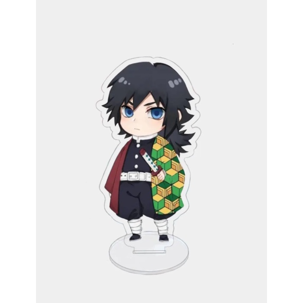 Mô Hình Standee Anime Kimetsu No Yaiba in hình chibi anime chất liệu Acrylic trang trí góc học tập bàn làm việc Cao 8cm