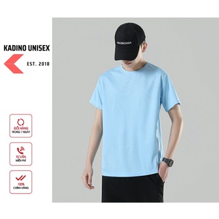 Áo thun nam trơn cổ tròn, áo phông nam trơn cổ tròn trơn kadino unisex