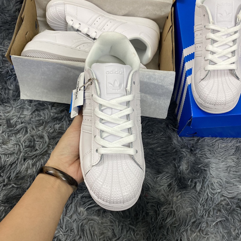 Giày thể thao ad super_star_ trắng mũi sò bản cực đẹp full box - bill- giấy gói