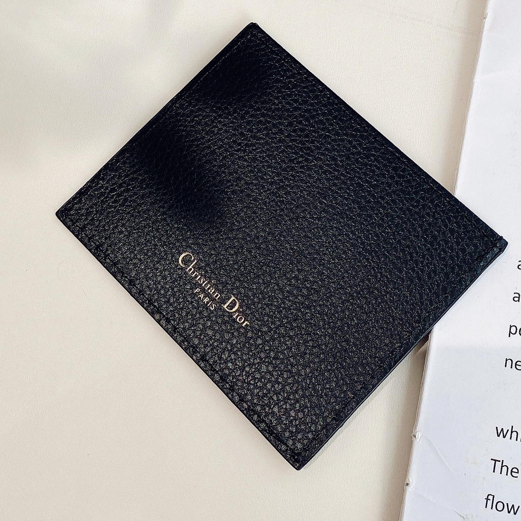 Ví da họa tiết PU Dior nhiều ngăn siêu mỏng dành cho đựng thẻ