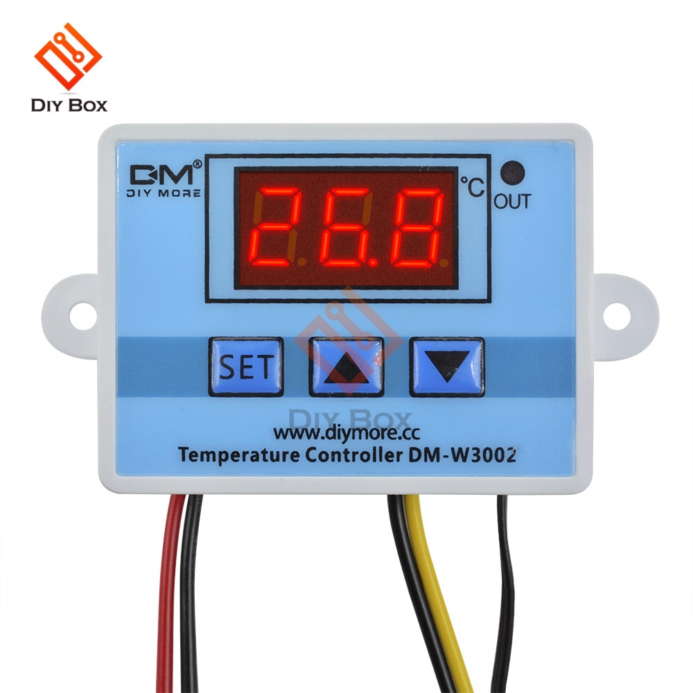 Công tắc điều khiển nhiệt với cảm biến đầu dò W3002 XH-W3002 LED DC 12V 24V AC 110V-220V 10A | BigBuy360 - bigbuy360.vn