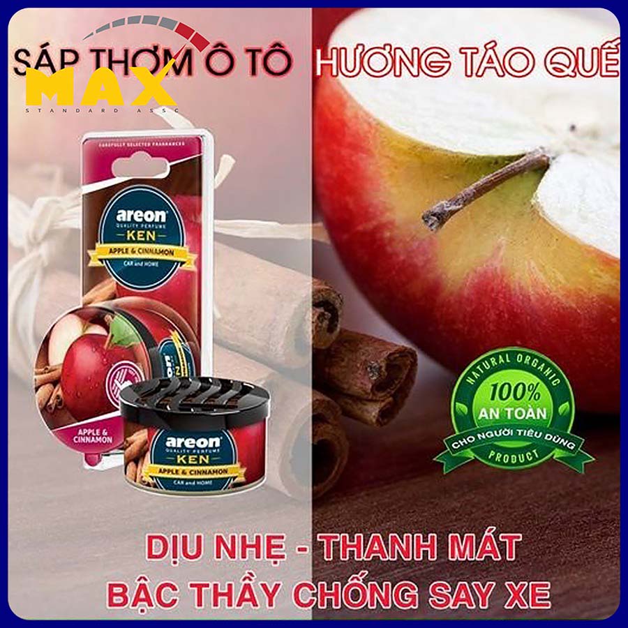 Sáp Thơm Ô Tô AREON MAX STORE Cài Cửa Gió Chính Hãng Chiết Xuất 100% Tự Nhiên An Toàn Cho Sức Khỏe