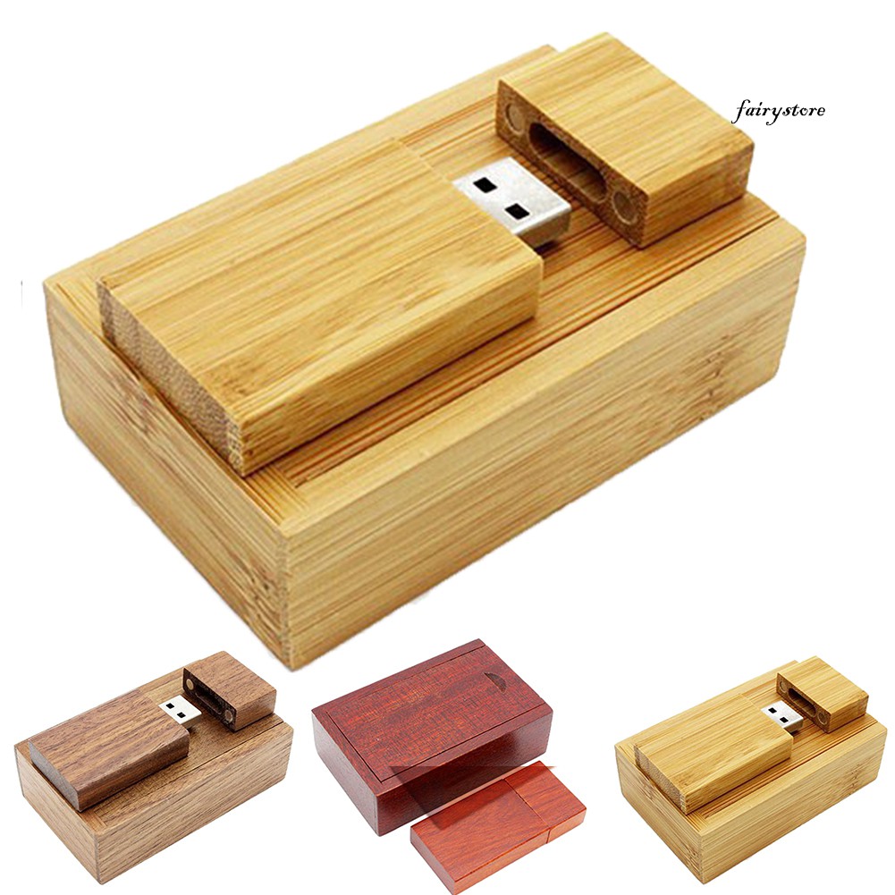 Usb Mini Fs + 4-32gb Vỏ Gỗ