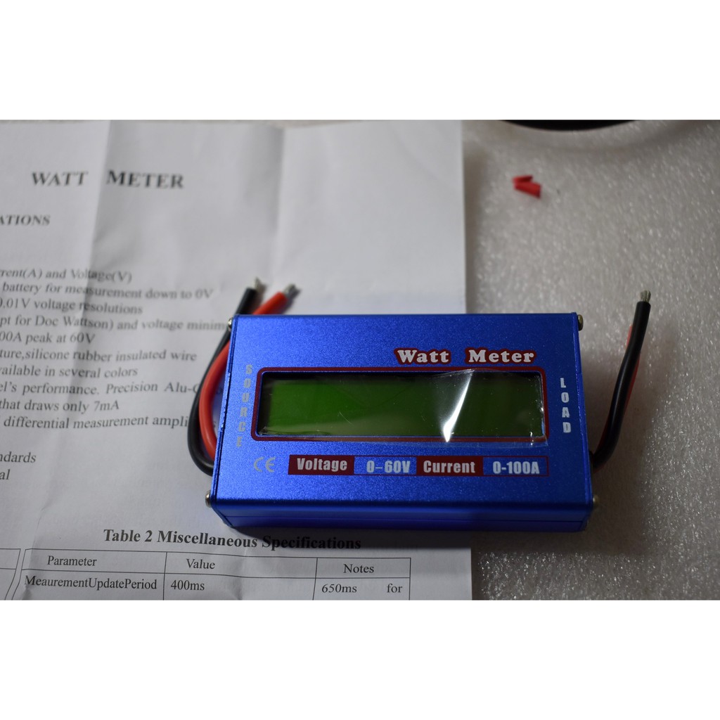 Đồng hồ đo công suất điện 1 chiều DC 60V 100A-50A