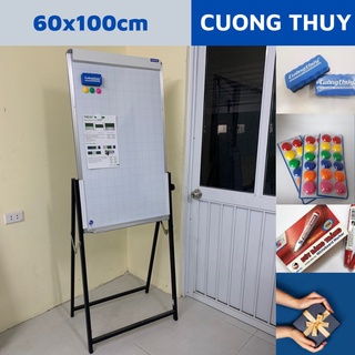 BẢNG FLIPCHART chân đen ,KT 60x100cm dòng Standard-Bảng Cường Thúy(Tặng kèm nam châm,bút và bông lau)