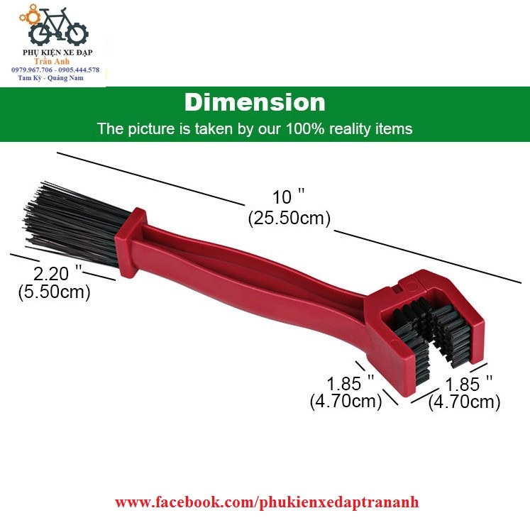 Bàn chải vệ sinh sên xích líp xe đạp - Cọ vệ sinh sên xích