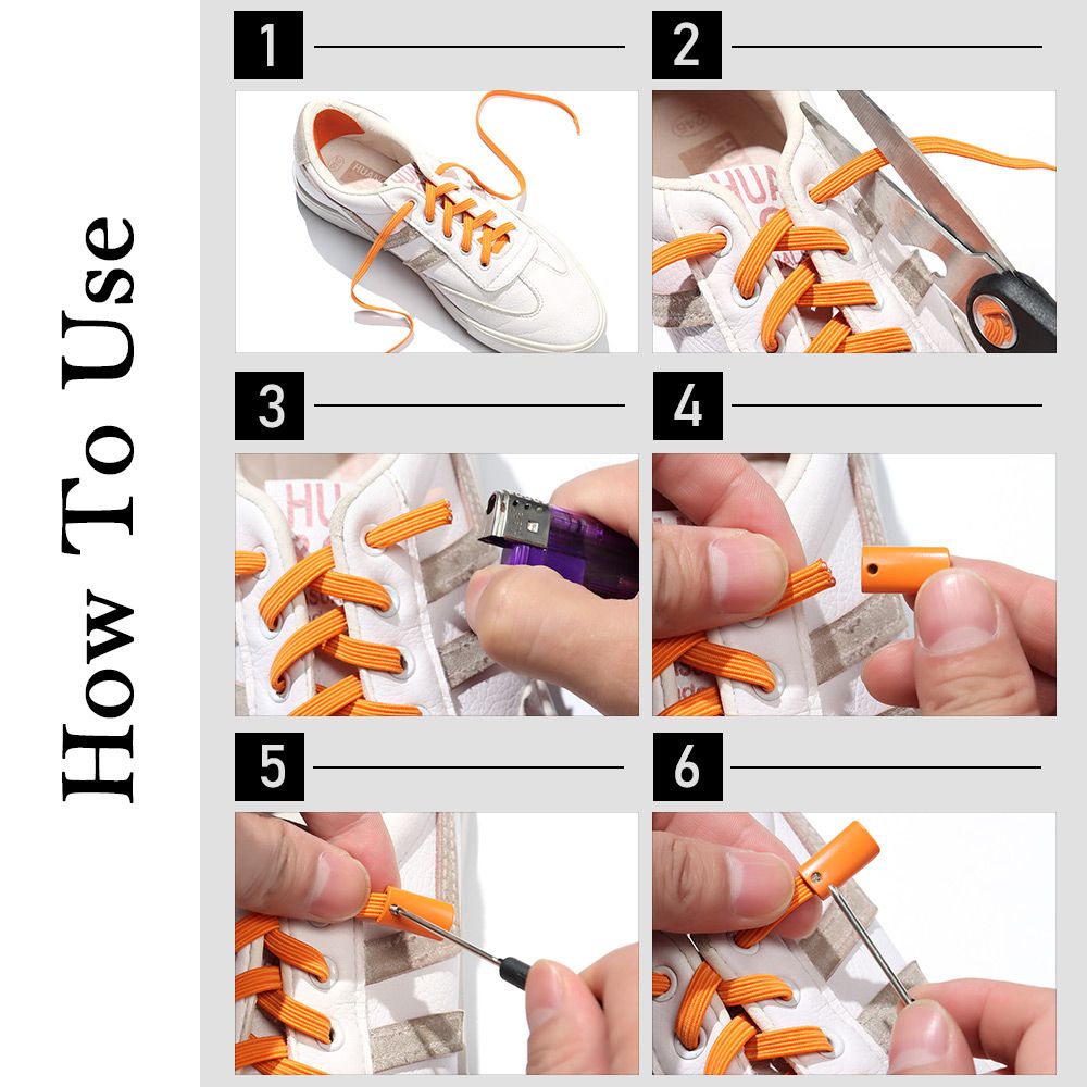 Dây giày phẳng co giãn hít nam châm không cần buộc thời trang cho nam và nữ