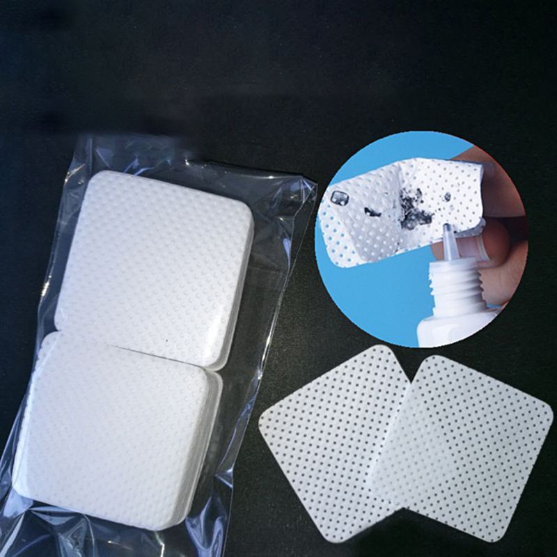 Set 100 Miếng Bông Cotton Dùng Một Lần Để Dán Mi Giả