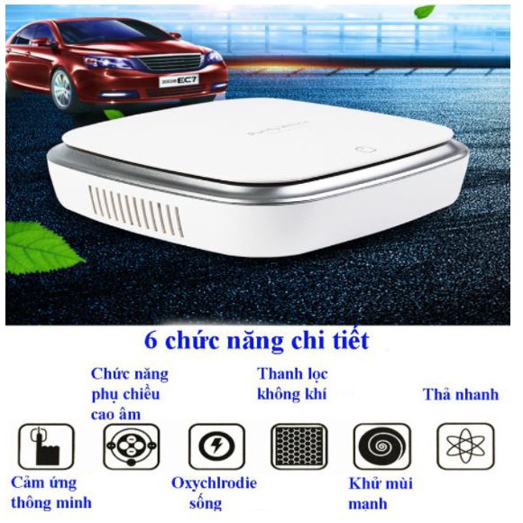 Máy lọc không khí, máy lọc không khí ô tô thông minh tiện lợi, công suất cực lớn, 3 lớp lọc nano, MUA NGAY!