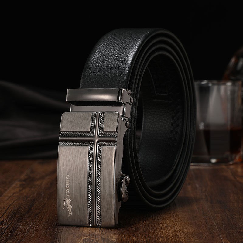 CARTIER Thắt Lưng Da Cá Sấu Sang Trọng Cho Nam