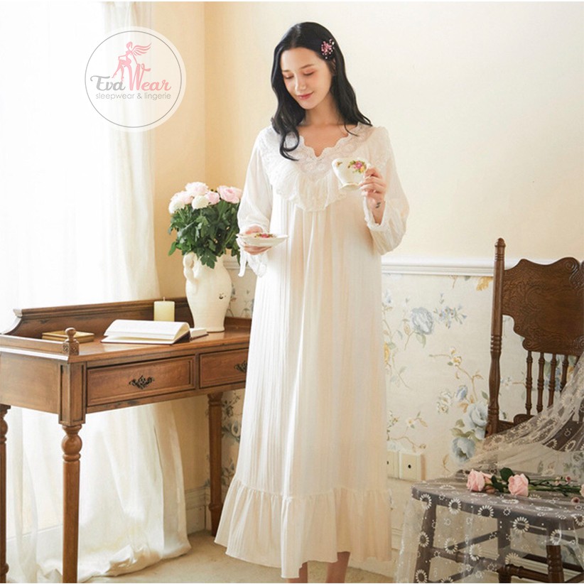 Váy ngủ tiểu thư  phong cách retro