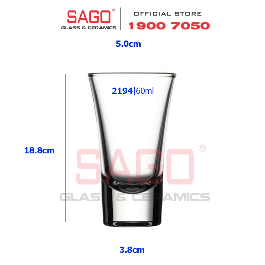 Ly Thủy Tinh Pasabahce Boston Shots 60ml | PAS.52194 , Nhập Khẩu Thổ Nhĩ Kỳ