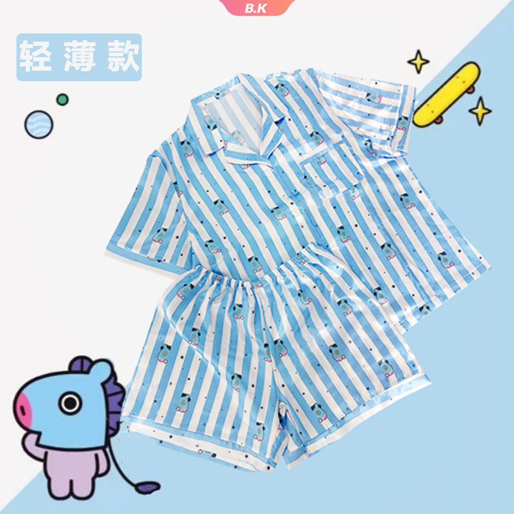 Áo Thun Tay Ngắn In Hình Bts Bt21 Dễ Thương