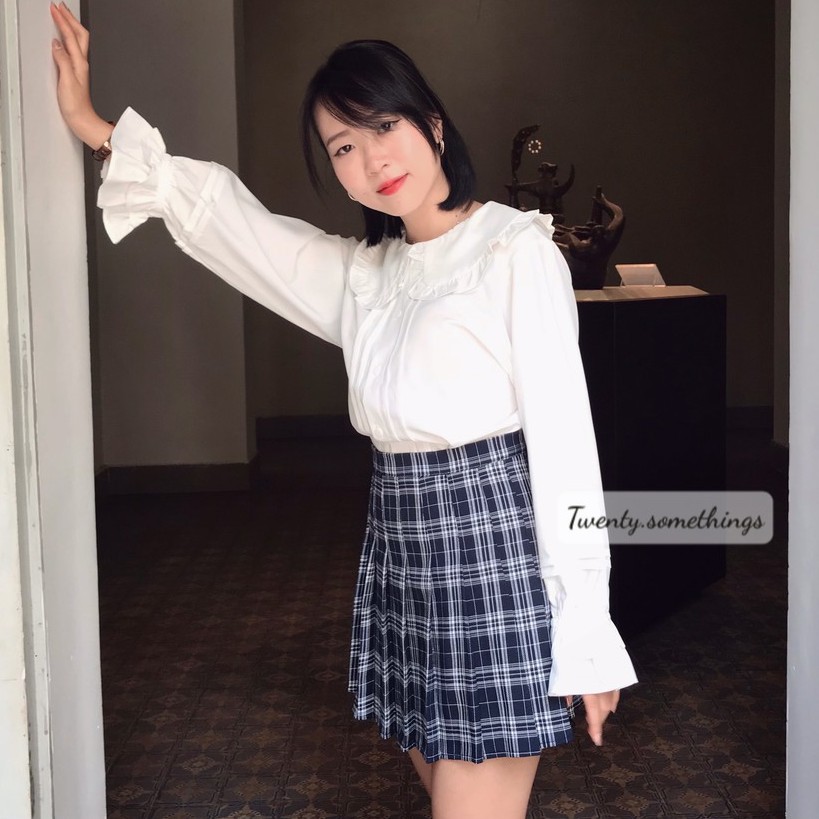 CHÂN VÁY TENNIS XẾP LY HQ ULZZANG QUẢNG CHÂU (ảnh thật/sẵn/video)