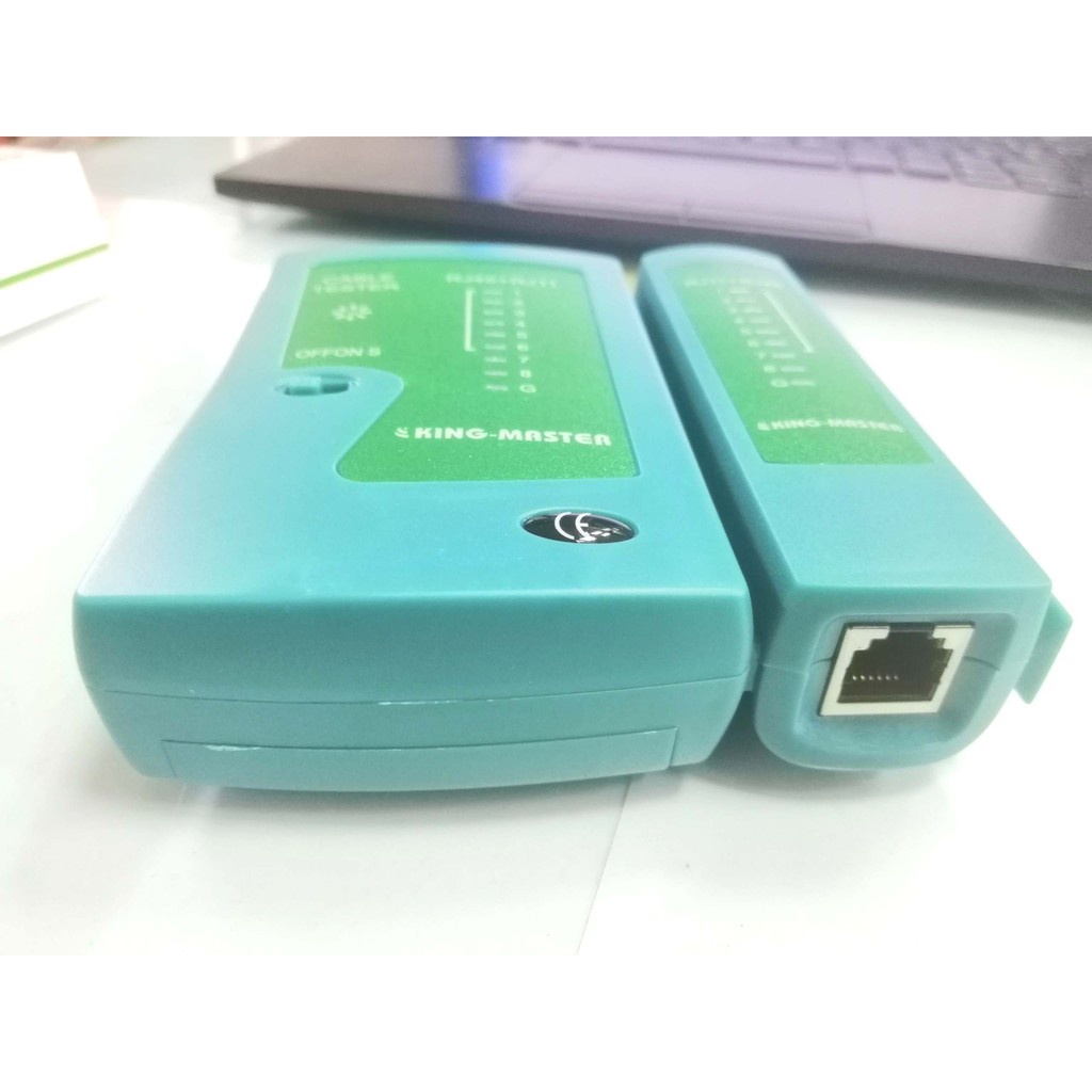 Bộ test cáp mạng RJ45 kingmaster tặng kèm pin