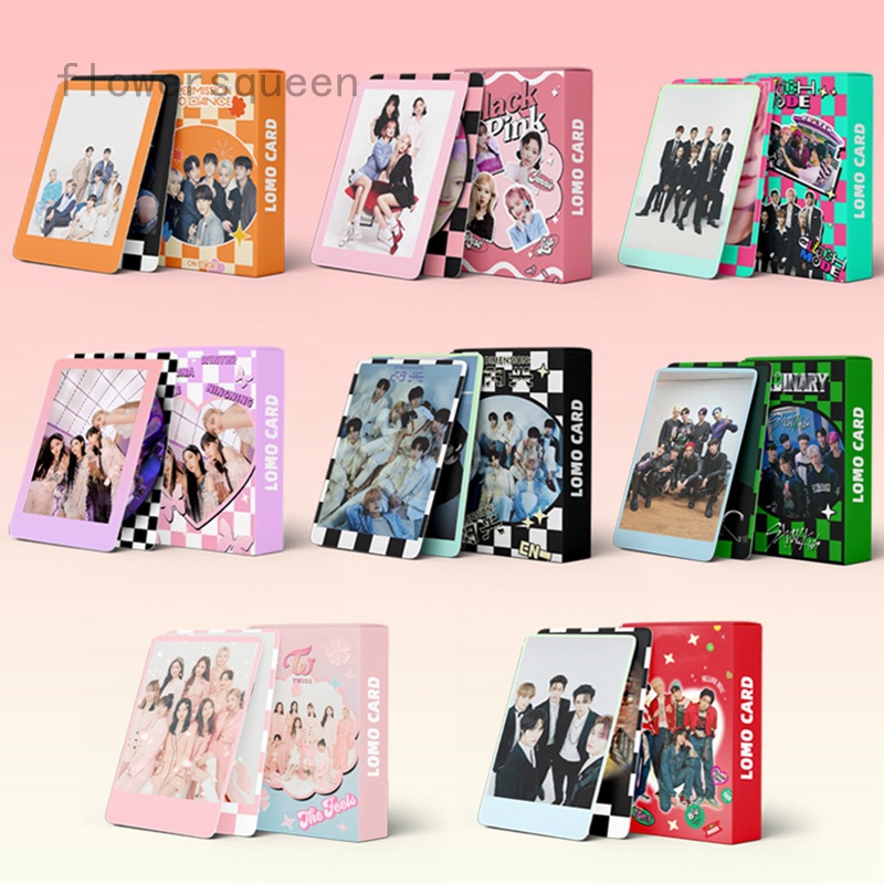 flowersqueen Set 30 Tấm Thẻ Ảnh Nhóm Nhạc KPOP BLACKPINK (54 Cái)