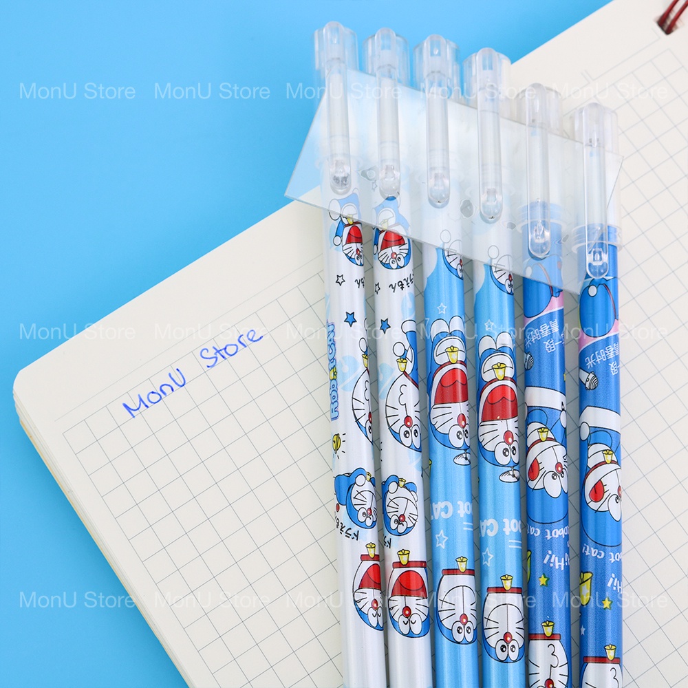Bút bi nước, bút gel mực xanh có thể xóa được DORAEMON DOREMON dễ thương cute MON0419 TooYoo