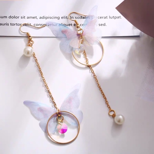 Khuyên tai dáng dài nữ tính cổ trang - Maben