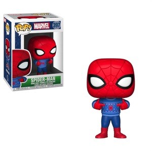 Đồ chơi mô hình funko pop 397 Spider-Man (Ugly Sweater) - Marvel
